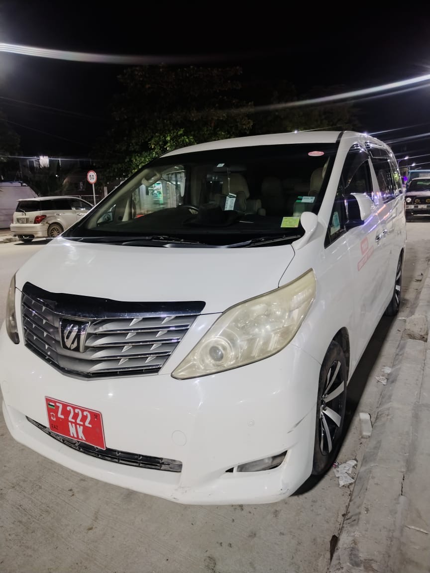 Toyota Alphard — Luxury van for rent in Zanzibar